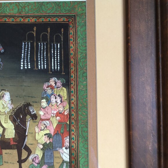 Marriage of Dara Shikoh Indian Mughal Framed Painting - Picture 5 of 9